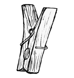 pinza dibujada vector art