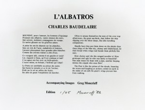 Albatros de Baudelaire por Greg Moncrieff