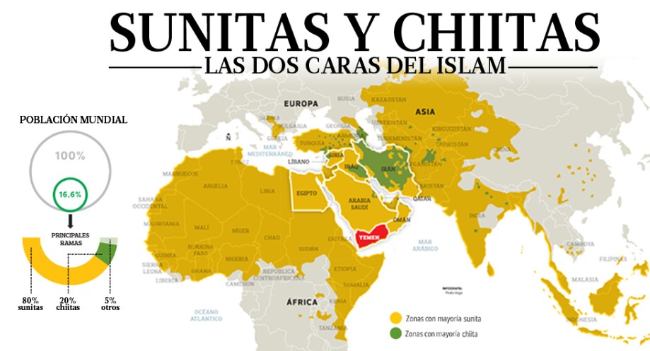 mapa del islam