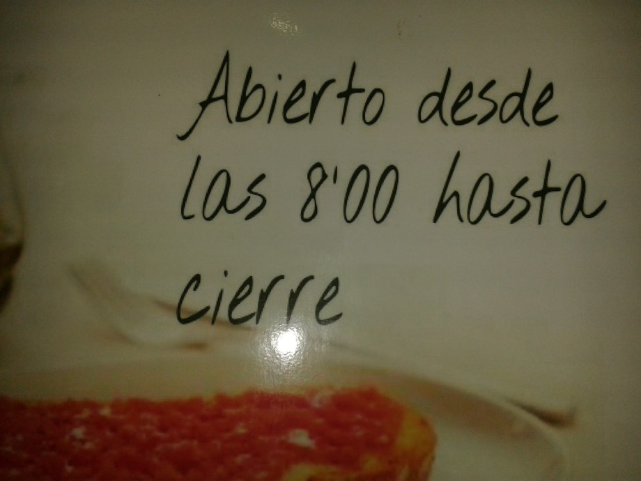 Abierto hasta el cierre
