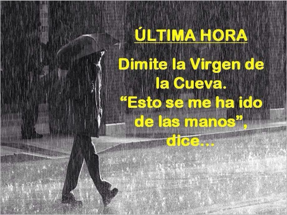 El Rocío lloviendo la virgen de la cueva