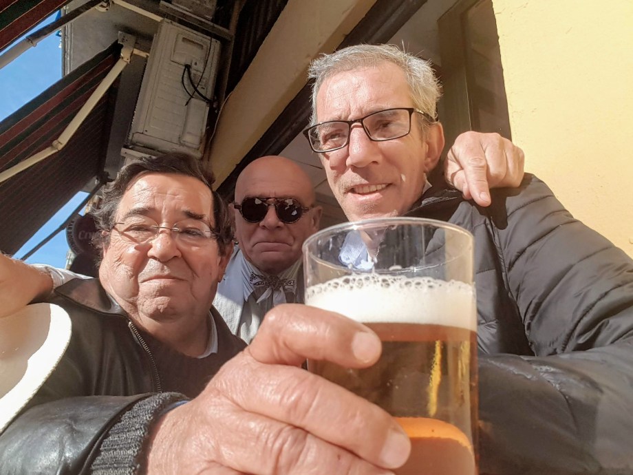 Fernando, Josele Reyero y Daniel Lebrato en el Bar Rodríguez
