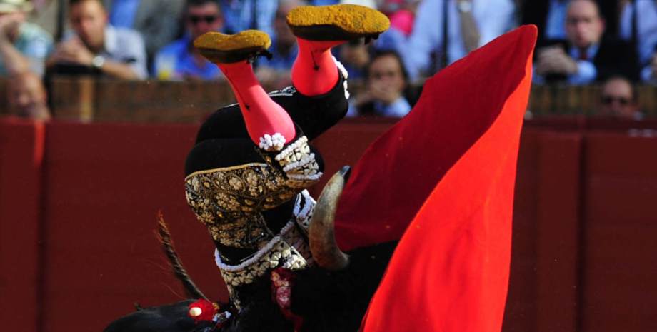 gañafon cogida por asta de toro