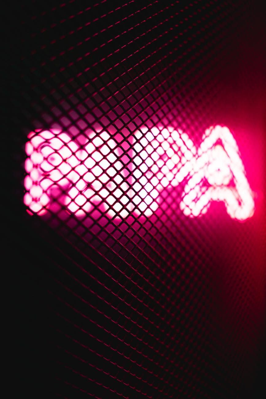 turned on pink papa neon signage