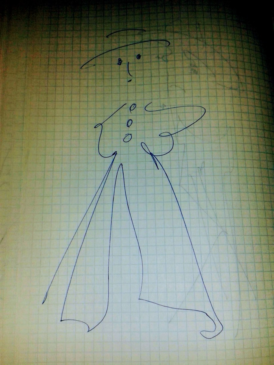 Daniel Lebrato autorretrato dibujado 2015 2