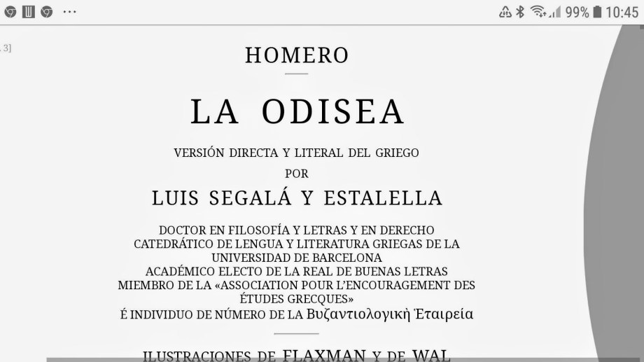 la odisea en mi teléfono detalle